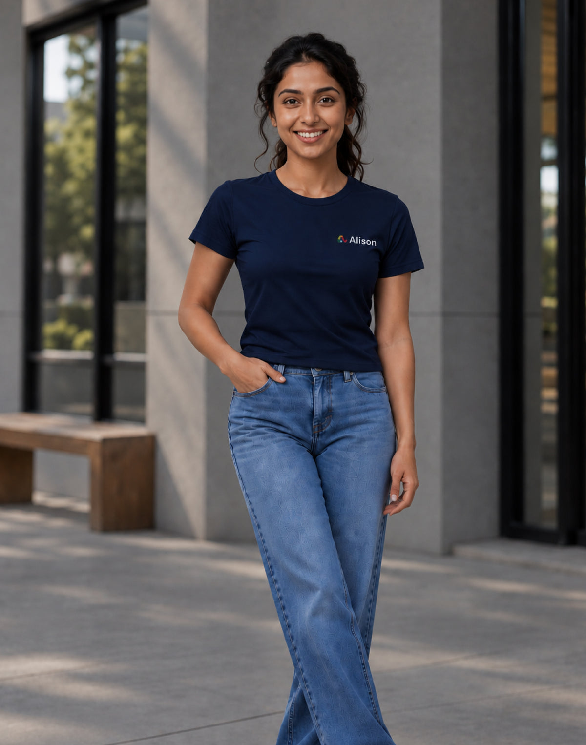 Alison – Empower Yourself – T-Shirt (Navy)