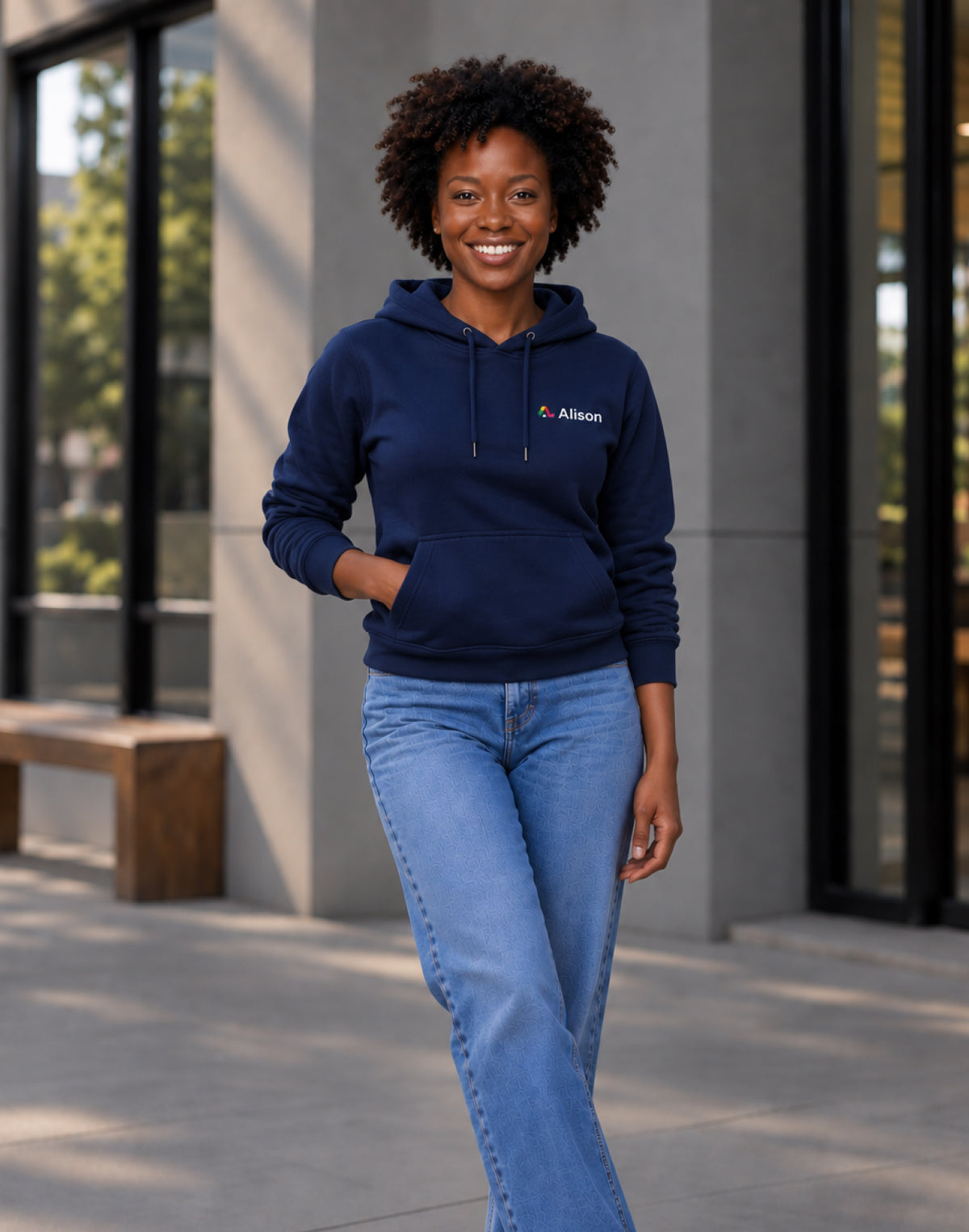 Alison – Empower Yourself – Hoodie (Navy)